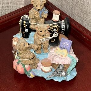 Vintage Teddy Bear Music Box Plays It’s A Small World